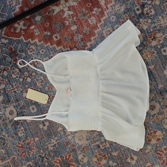 Monteau crop spaghetti strap top - Picture 2 of 4